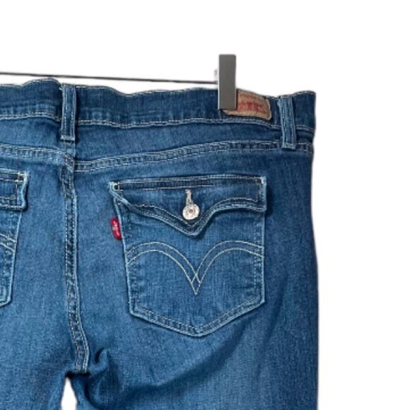 Levi’s Women’s Jeans 524 Superlow Raw Hem Bootcut Low Rise Size Junior’s 17M - Picture 8 of 10